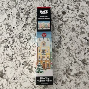 Make Market Diamond Art Kit Colorful Village 16 x 20 With Materials NIB NEW BOX